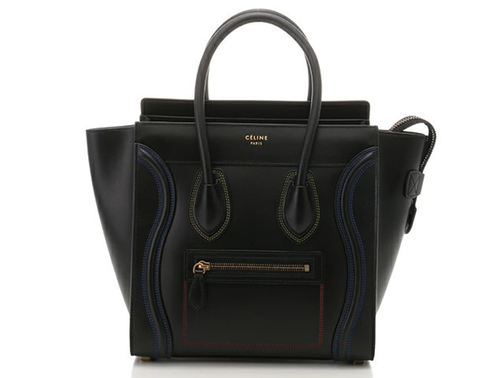Celine Luggage Tote Handbag Smooth Calfskin Black